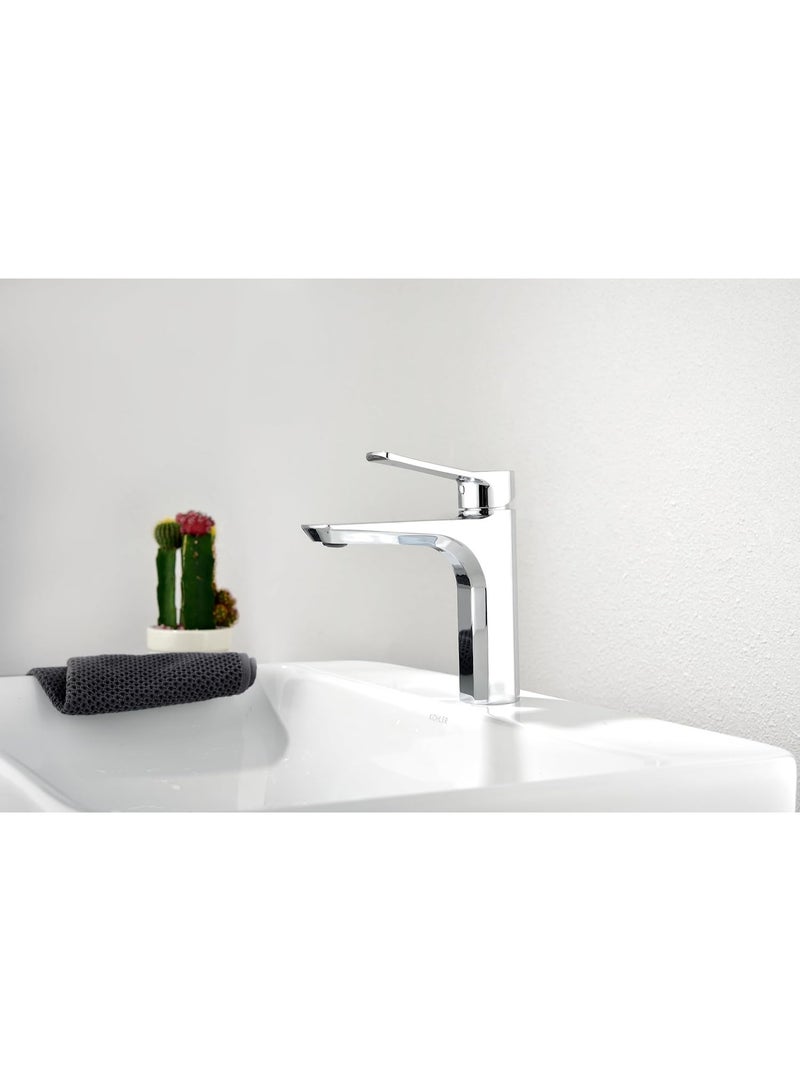 واي دي صنبور حوض حمام عصري بمقبض واحد، صنبور خلاط حوض طويل، يُثبت على سطح الحوض، يتميز بتدفق مياه سلس، سهل التركيب. - Image 2